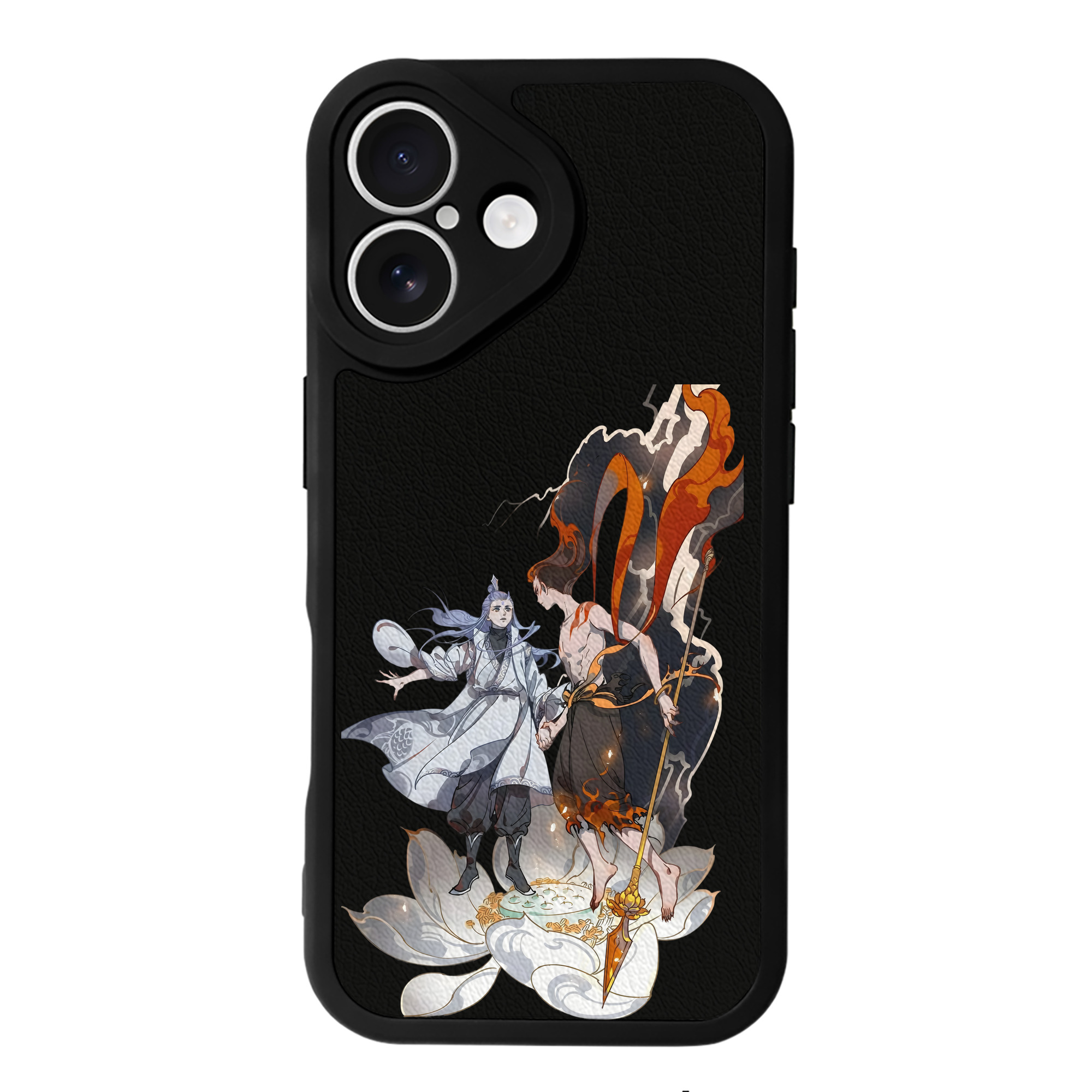 （画像用） Ne Zha 2 ナタ 魔童の大暴れ 【iPhone 16シリーズ対応】シリコンスマホケース（レザー調） 材質：シリコン